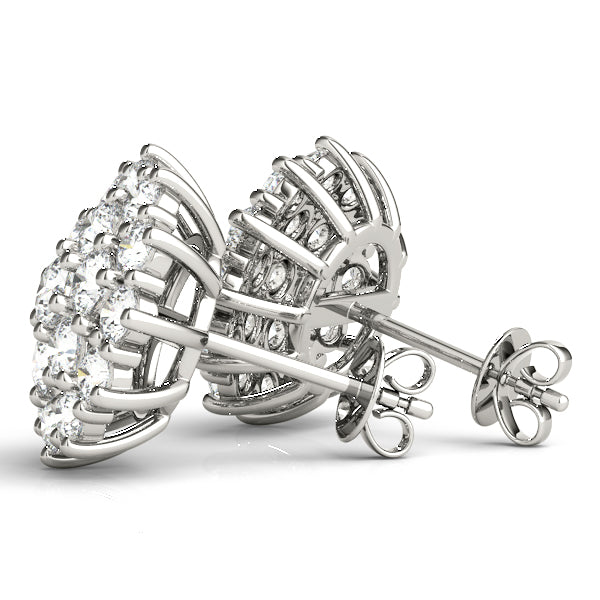 Joachine Pave Cluster Diamond Studs