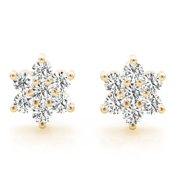 Hortensia Floral Cluster Diamond Studs