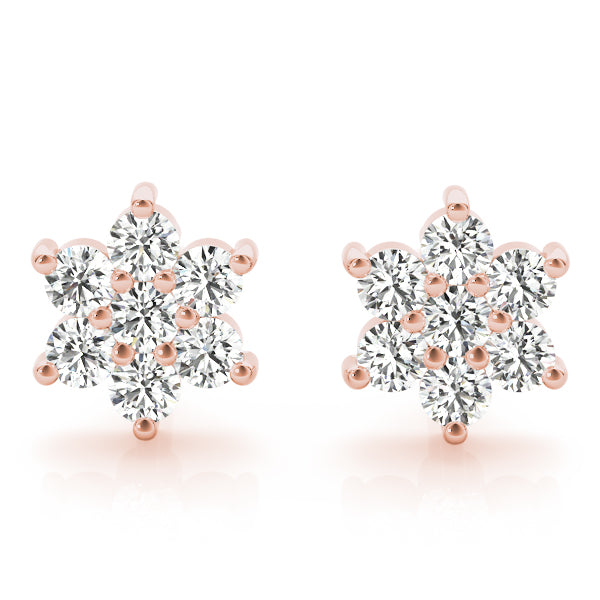 Hortensia Floral Cluster Diamond Studs