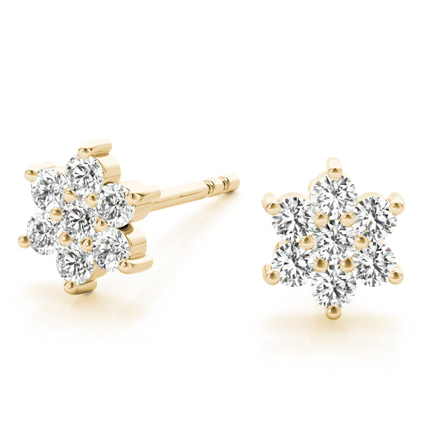 Hortensia Floral Cluster Diamond Studs