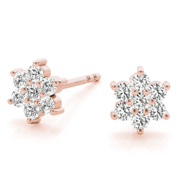 Hortensia Floral Cluster Diamond Studs