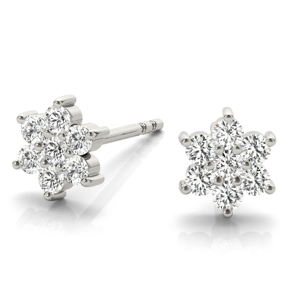 Hortensia Floral Cluster Diamond Studs