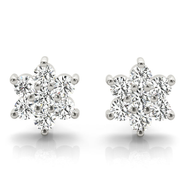 Hortensia Floral Cluster Diamond Studs