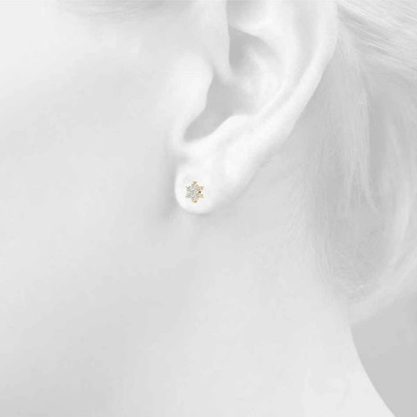 Hortensia Floral Cluster Diamond Studs