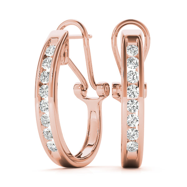 Nadine J-hoop Diamond Earrings