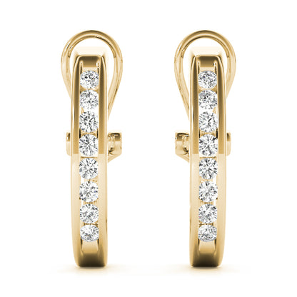 Nadine J-hoop Diamond Earrings