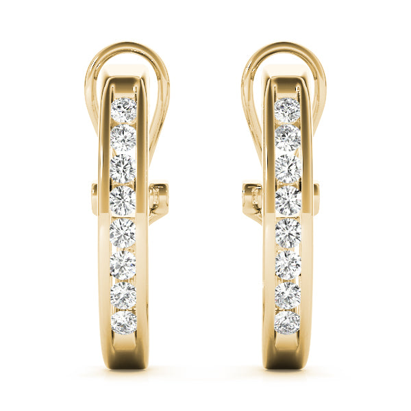 Nadine J-hoop Diamond Earrings