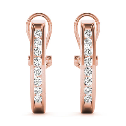 Nadine J-hoop Diamond Earrings