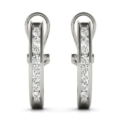 Nadine J-hoop Diamond Earrings