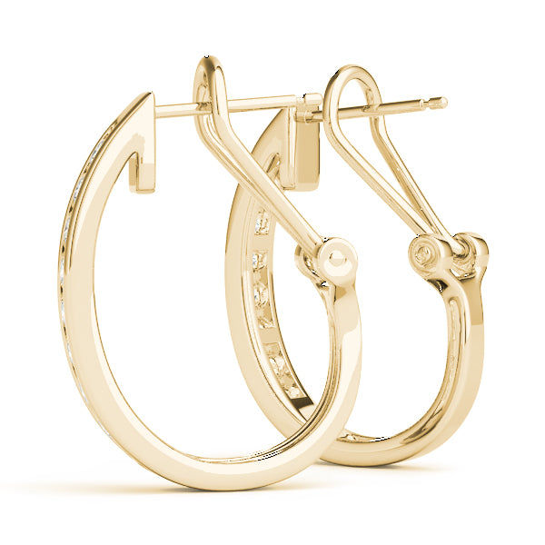 Nadine J-hoop Diamond Earrings