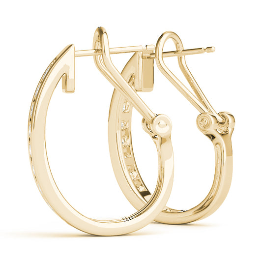 Nadine J-hoop Diamond Earrings