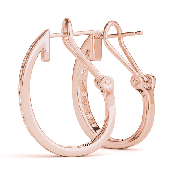 Nadine J-hoop Diamond Earrings