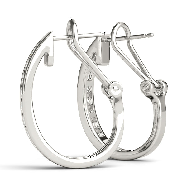 Nadine J-hoop Diamond Earrings