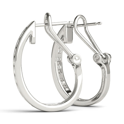 Nadine J-hoop Diamond Earrings