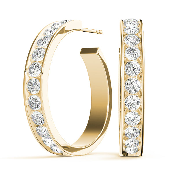 Jacinte Diamond Hoop Earrings