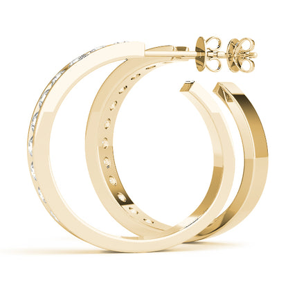 Jacinte Diamond Hoop Earrings