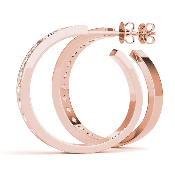 Jacinte Diamond Hoop Earrings