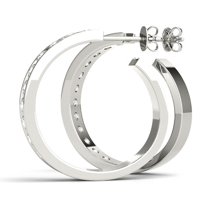 Jacinte Diamond Hoop Earrings