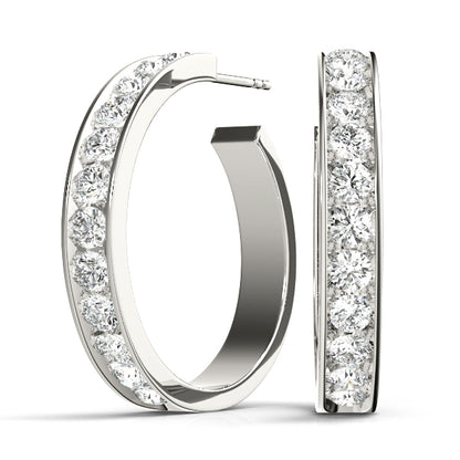 Jacinte Diamond Hoop Earrings