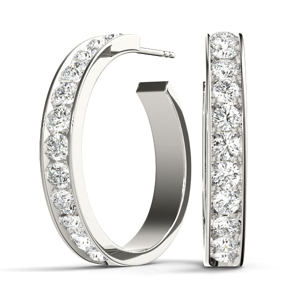 Jacinte Diamond Hoop Earrings