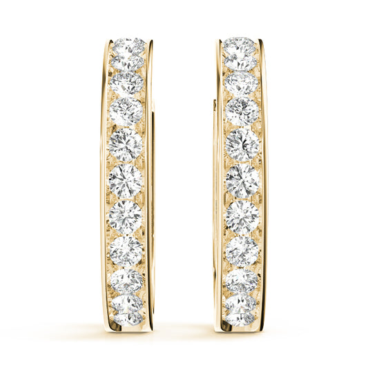 Jacinte Diamond Hoop Earrings