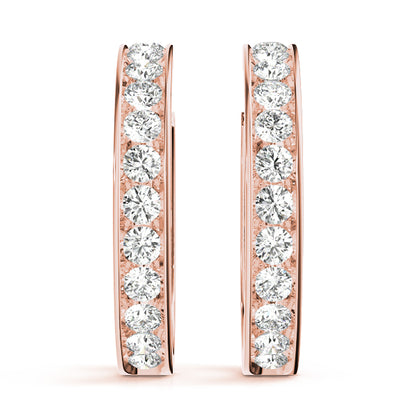 Jacinte Diamond Hoop Earrings