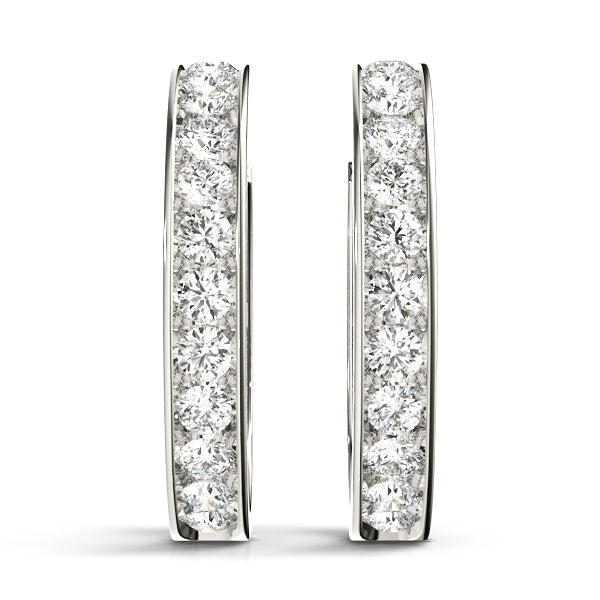 Jacinte Diamond Hoop Earrings