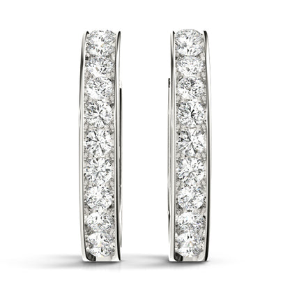 Jacinte Diamond Hoop Earrings
