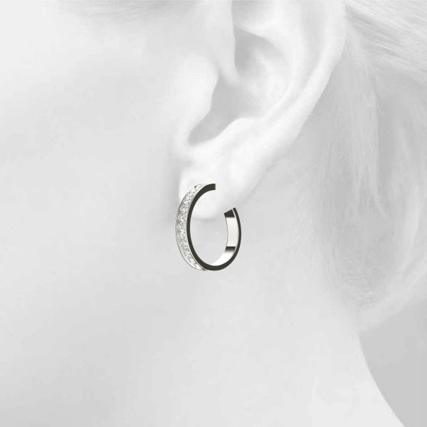 Jacinte Diamond Hoop Earrings