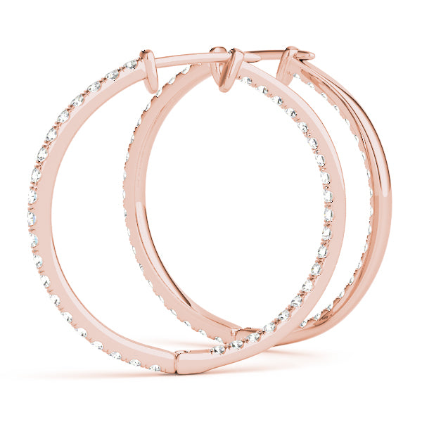 Leandra Diamond Hoop Earrings