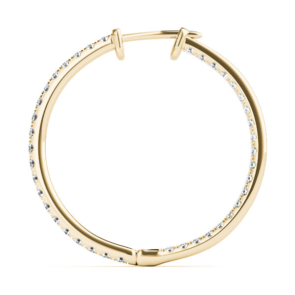 Leandra Diamond Hoop Earrings