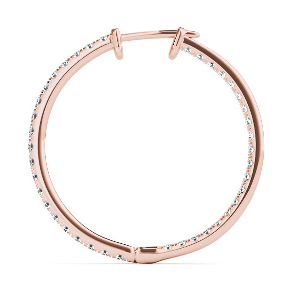 Leandra Diamond Hoop Earrings