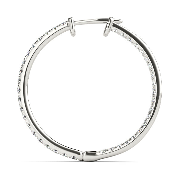 Leandra Diamond Hoop Earrings
