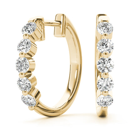 Hermance Diamond Hoop Earrings