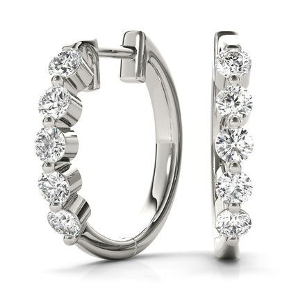 Hermance Diamond Hoop Earrings