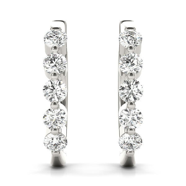 Hermance Diamond Hoop Earrings