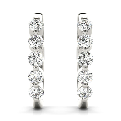 Hermance Diamond Hoop Earrings