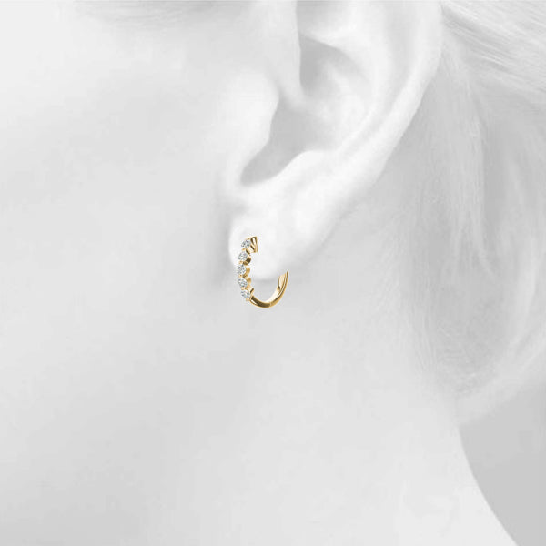 Hermance Diamond Hoop Earrings