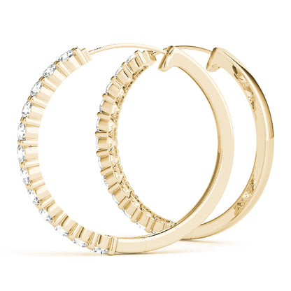 Idalie Diamond Hoop Earrings