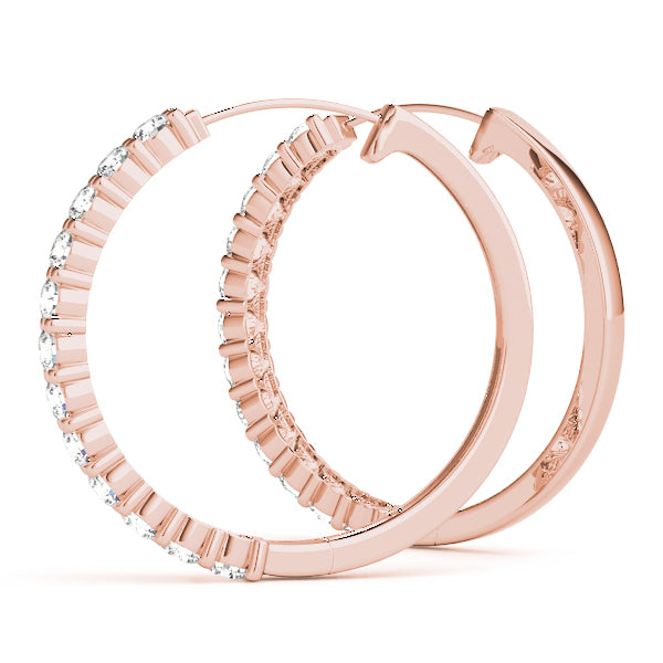Idalie Diamond Hoop Earrings