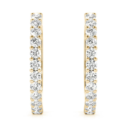 Idalie Diamond Hoop Earrings