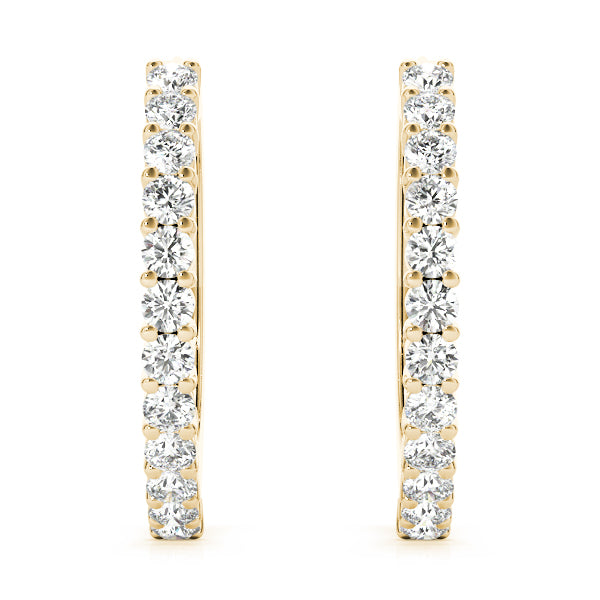 Idalie Diamond Hoop Earrings