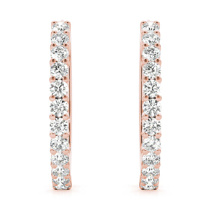 Idalie Diamond Hoop Earrings