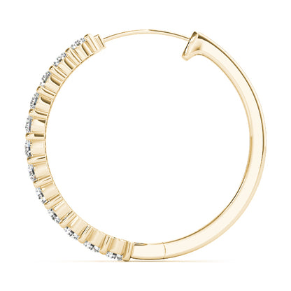 Idalie Diamond Hoop Earrings