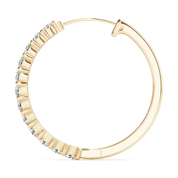 Idalie Diamond Hoop Earrings