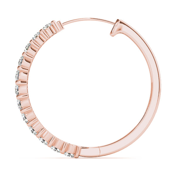 Idalie Diamond Hoop Earrings
