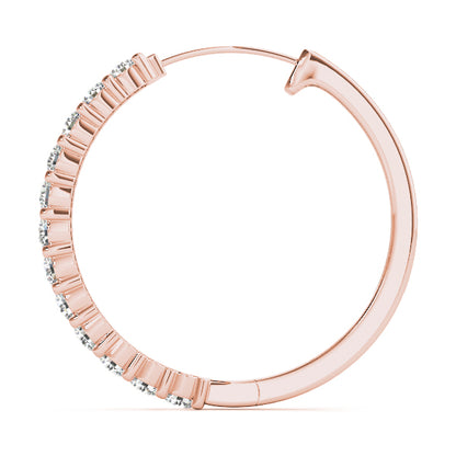 Idalie Diamond Hoop Earrings