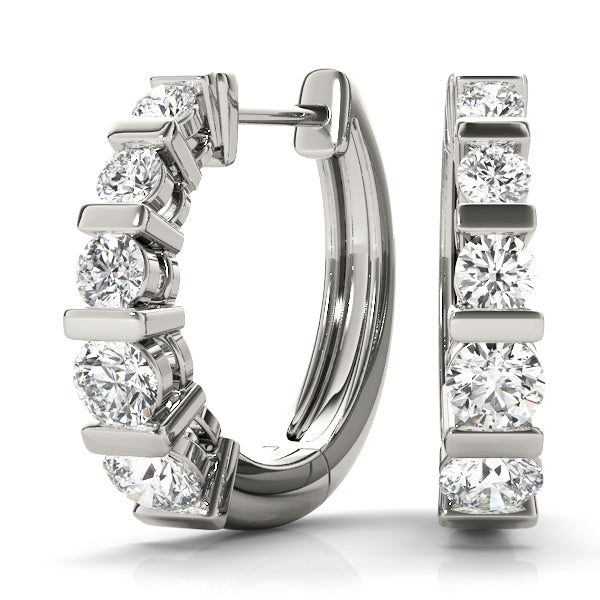 Kadence Diamond Hoop Earrings