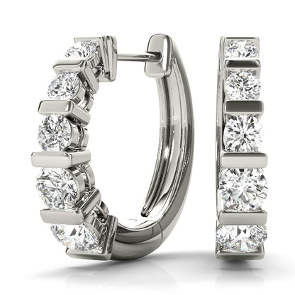 Kadence Diamond Hoop Earrings
