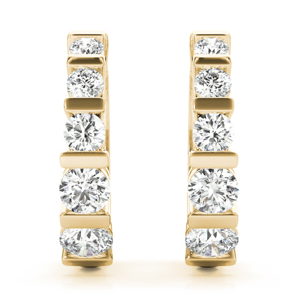 Kadence Diamond Hoop Earrings